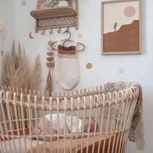 Load image into Gallery viewer, Peach Rainbow Cotton Cot / Crib Fitted Sheet - littlelightcollective