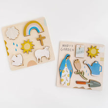 Load image into Gallery viewer, Wooden Puzzle - Mary’s Garden - littlelightcollective
