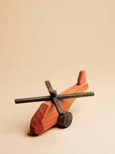 Load image into Gallery viewer, Wooden Helicopter Painted - littlelightcollective