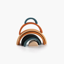 Load image into Gallery viewer, Wooden Rainbow Mini | Arch Stacking Toy | Tropics - littlelightcollective