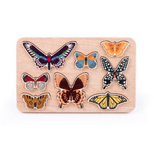 Load image into Gallery viewer, BAJO World of Butterflies Wooden Puzzle - littlelightcollective