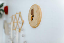 Load image into Gallery viewer, Wooden toy clock - littlelightcollective