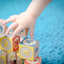 Load image into Gallery viewer, Classic wooden ABC blocks - English alphabet - littlelightcollective