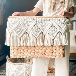 Ida Macrame Basket | Large - littlelightcollective
