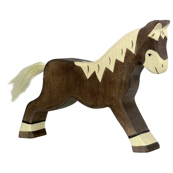 Horse, running, dark brown - littlelightcollective
