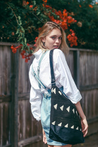 Black Triangle Tote - littlelightcollective