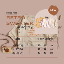 Load image into Gallery viewer, KIDS RETRO SWEATER - SWEATSHIRT - littlelightcollective