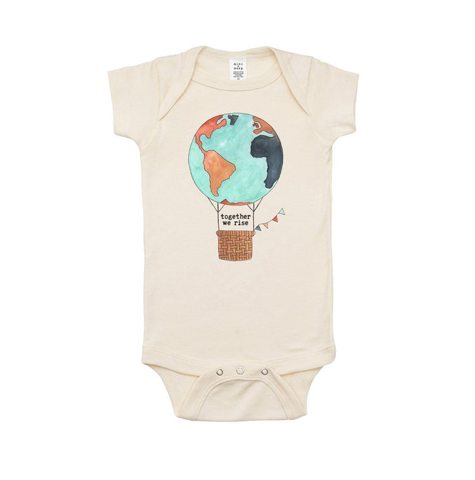 Together We Rise One Piece Organic Bodysuit - littlelightcollective