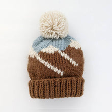 Load image into Gallery viewer, Mountain Hand Knit Beanie Hat - littlelightcollective