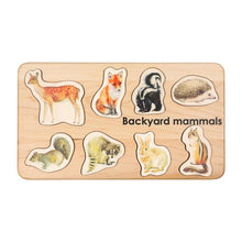 Load image into Gallery viewer, Backyard Mammals Puzzle - littlelightcollective