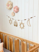 Load image into Gallery viewer, Multi Rattan Bunting - Horizontal - littlelightcollective