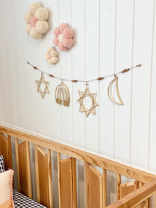 Multi Rattan Bunting - Horizontal - littlelightcollective