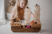 Load image into Gallery viewer, Wooden Pirate Ship - littlelightcollective