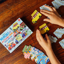 Load image into Gallery viewer, Trucks and a Bus Little Matching Game - littlelightcollective