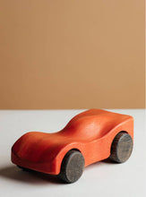 Load image into Gallery viewer, Wooden Car Makwin Painted - littlelightcollective