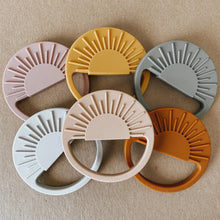 Load image into Gallery viewer, Sun Silicone Teether - Oat - littlelightcollective