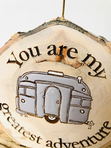 You are my greatest adventure - Wood Round (Air Plant Magnet ) - littlelightcollective