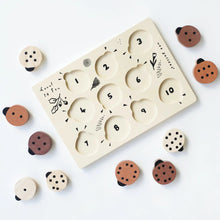 Load image into Gallery viewer, Wooden Tray Puzzle - Count to 10 Ladybugs - littlelightcollective
