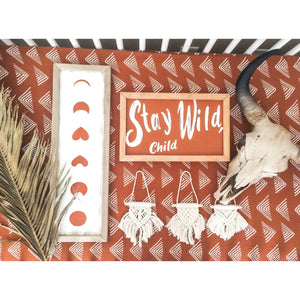 Stay Wild, Child | Kids Modern Boho Word Sign - littlelightcollective