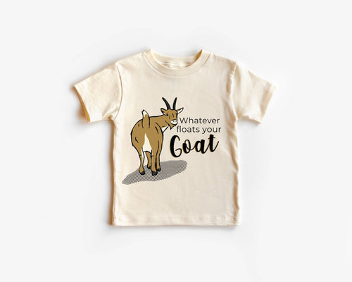 Whatever Floats Your Goat T Shirt - Cream - littlelightcollective