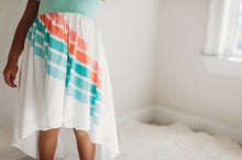 Load image into Gallery viewer, Teal Rainbow Dress - littlelightcollective