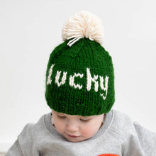 Load image into Gallery viewer, Lucky St. Patrick&#39;s Day Hand Knit Beanie Hat - littlelightcollective