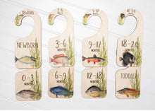 Load image into Gallery viewer, Rustic Wood Closet Dividers Fish - littlelightcollective