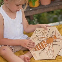Load image into Gallery viewer, Bee Anatomy Wooden Puzzle - littlelightcollective
