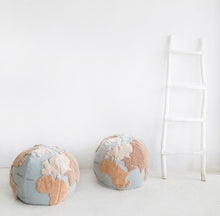 Load image into Gallery viewer, PRE-ORDER Pouffe World Map - Earth - littlelightcollective