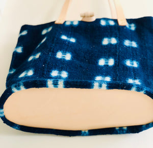 Indigo Mudcloth Purse - For Her Tote Bag - littlelightcollective