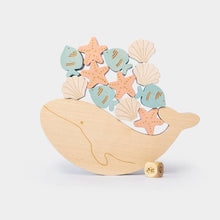 Load image into Gallery viewer, Wooden Balance Game • Whale - littlelightcollective