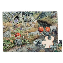 Load image into Gallery viewer, Elsa Beskow &quot;Children of the Forest&quot; Frame Puzzle - littlelightcollective