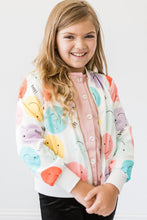 Load image into Gallery viewer, Just Smile Satin Jacket - Happy Print - littlelightcollective