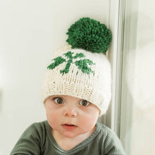 Load image into Gallery viewer, Shamrock St. Patrick&#39;s Day Hand Knit Beanie Hat - littlelightcollective