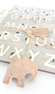 Wooden Alphabet Puzzle - littlelightcollective