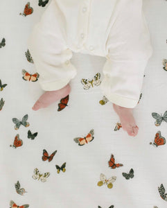 Preorder - Butterfly Migration Crib Sheet - littlelightcollective
