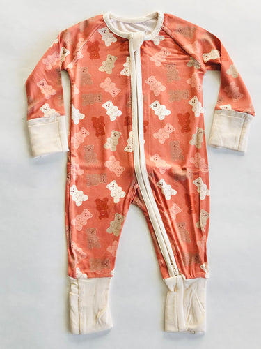 Valentines Gummy Bear Bamboo Zippy Pajamas - littlelightcollective