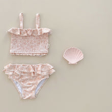 Load image into Gallery viewer, Shirred Two Piece Swimsuit- Peach Seashell - littlelightcollective