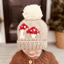 Load image into Gallery viewer, Mushroom Hand Knit Beanie Hat - littlelightcollective