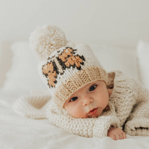 Butterfly Hand Knit Beanie Hat - littlelightcollective