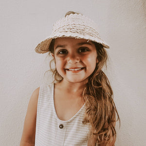 Rattan Sun Visor for Mini - littlelightcollective