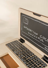 Load image into Gallery viewer, Wooden Toy Laptop Puzzle Toy - littlelightcollective
