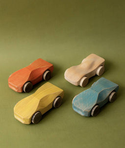 Wooden Car Cyber Truck Painted - littlelightcollective