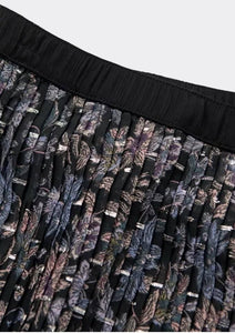 Size Small Wimberley Pleated Paisley Midi Skirt - littlelightcollective