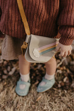 Load image into Gallery viewer, Rainbow on Beige Leather PURSE Toddler &amp; Kids - littlelightcollective