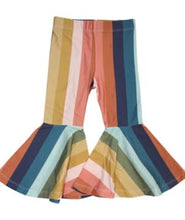 Load image into Gallery viewer, Britney Bells - Bold Rainbow Bell Bottoms - littlelightcollective