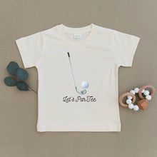 Load image into Gallery viewer, LET&#39;S PAR TEE GOLF ORGANIC TODDLER TEE SHIRT - littlelightcollective