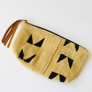 Mudcloth Purse Clutch - For Her Cosmetic Bag - littlelightcollective