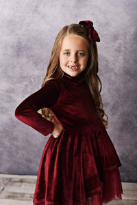 Velvet Dress - Winter Winr - littlelightcollective