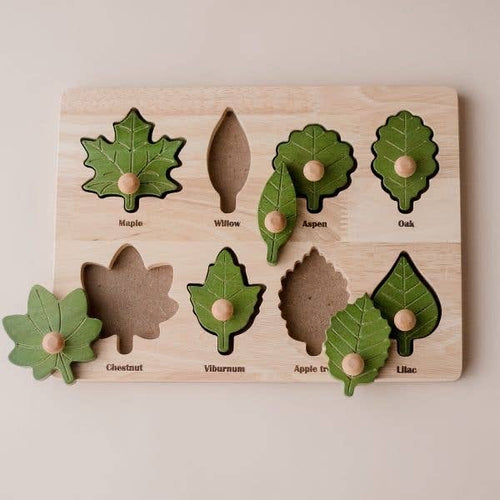 Montessori Leaf Puzzle - littlelightcollective